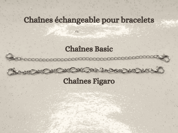 Chaîne échangeable de bracelet